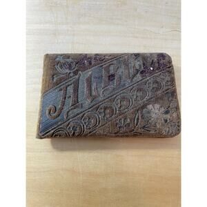 Vintage Notebook Album February 1904 Velvet Velour To Aunt Ruth John 14:2